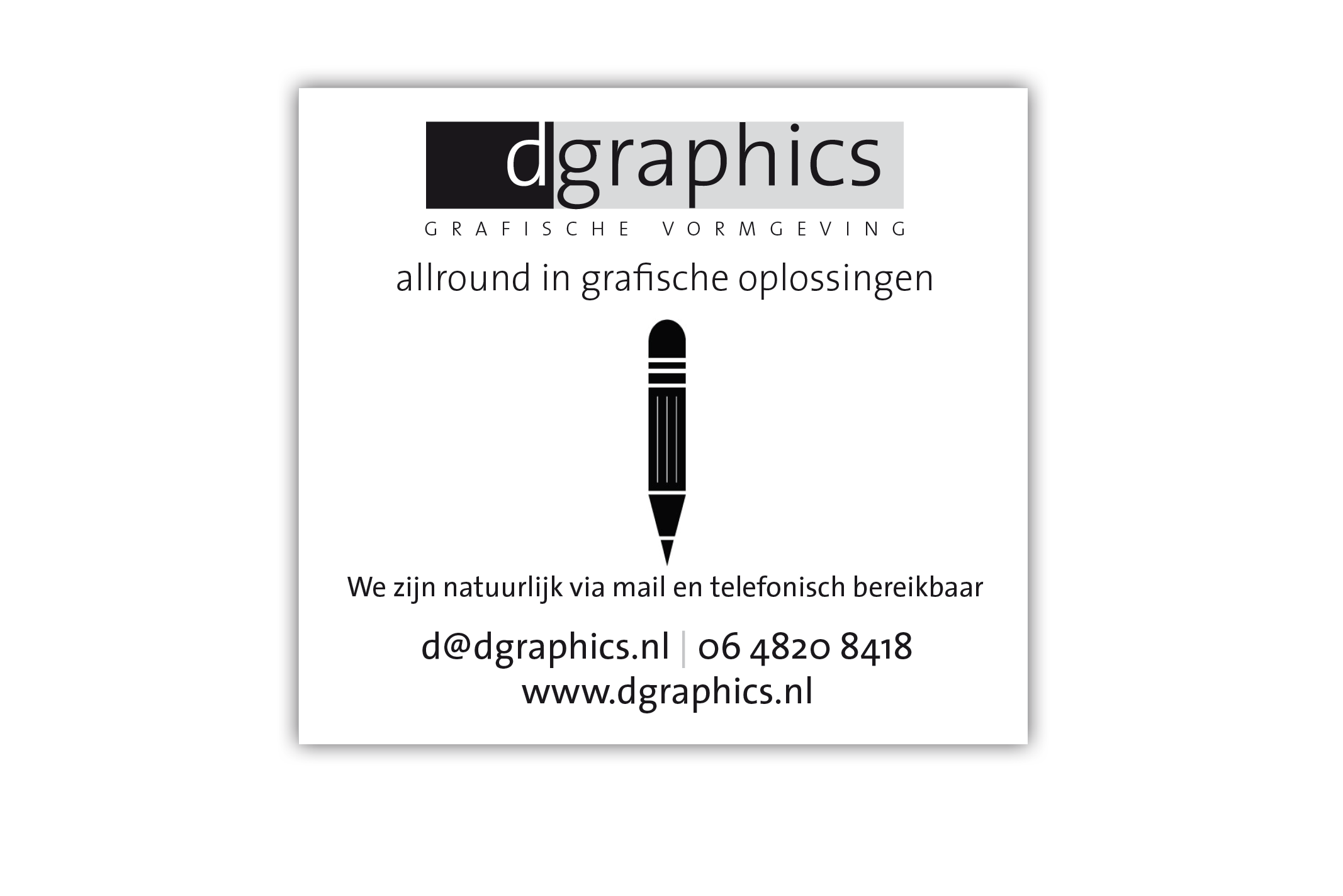 dgraphics, omdat het ook mooi anders kan...